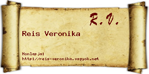 Reis Veronika névjegykártya
